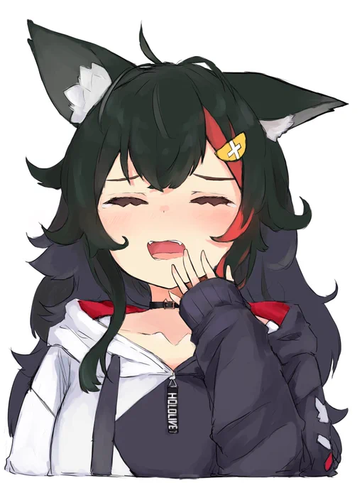 あくび#みおーん絵 