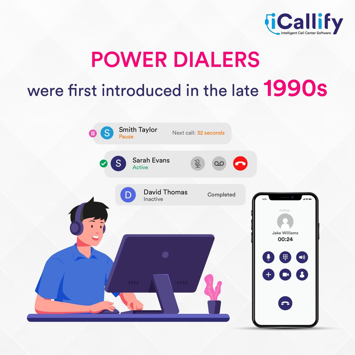 icallify's tweet photo. #Didyouknow 😳
Power Dialers were first introduced in the late 1990s as a way to automate outbound sales and customer service calls 😳.

#iCallify #CallCenterSolution #CallCenterSoftware #ContactCenter #CallCenter #Powerdialer #Dialer  #Powerdialersolution https://t.co/qRfCJpaygE