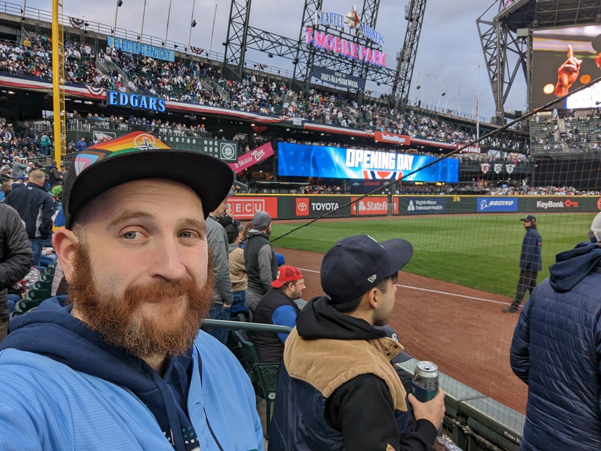 joebernux's tweet image. Enjoying myself some opening day #mariners, but let&apos;s talk about how we&apos;re less than 90 minutes from the first pitch and it&apos;s already the 7th inning. #pitchclock #goMs