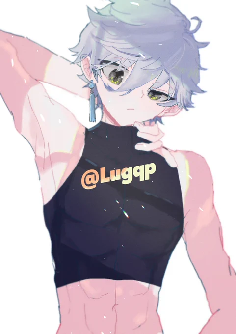 体と塗りの練習したくて描いた申し訳程度のチャイナngだけど全然似なくてgnsnのひとみたいになったやつ 