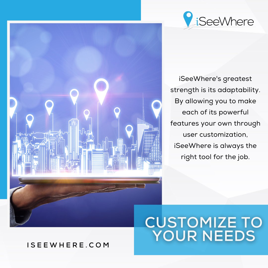 RoundrockIO's tweet image. Unleash the power of adaptability with iSeeWhere! 🌟 Experience a tool that evolves with your needs through seamless user customization. Make every feature your own and always have the perfect solution at your fingertips. 💼

#adaptable #iseewhere #geospatialrevolution
