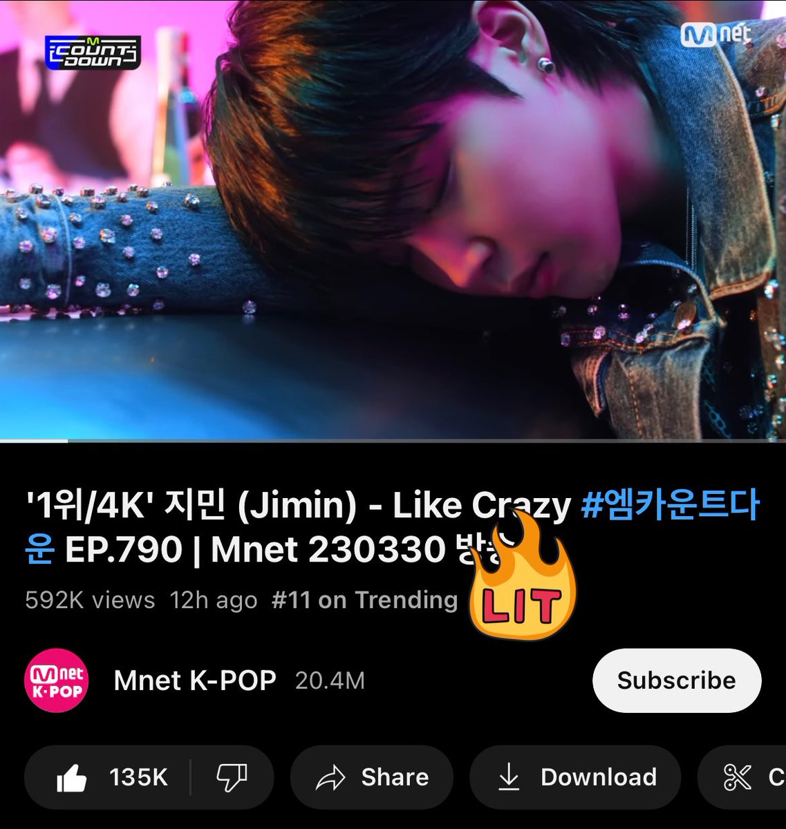 niya_bellaqua's tweet photo. JIMIN’s LIKE CRAZY Mnet stage is trending at #11 in USA 🇺🇸 

#JIMIN 
#Fight_For_FACE 
#LikeCrazyByJimin 
@BTS_twt https://t.co/gdb5oVzw3I
