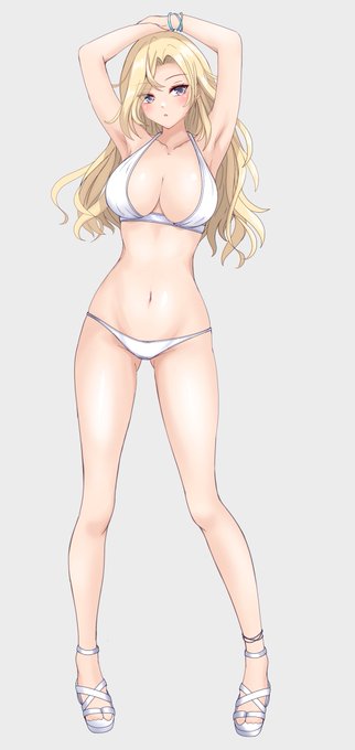 #今月描いた絵を晒そう
水着部門👙 
