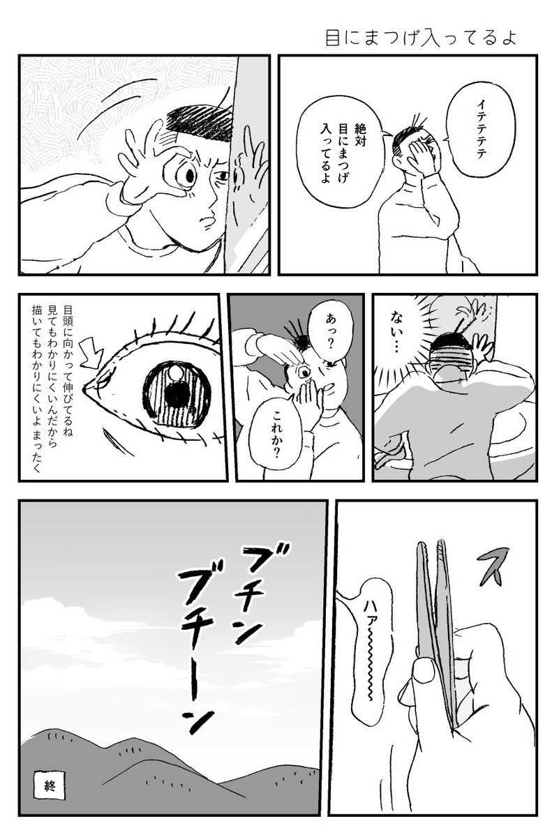 まつげ入ってる日記 