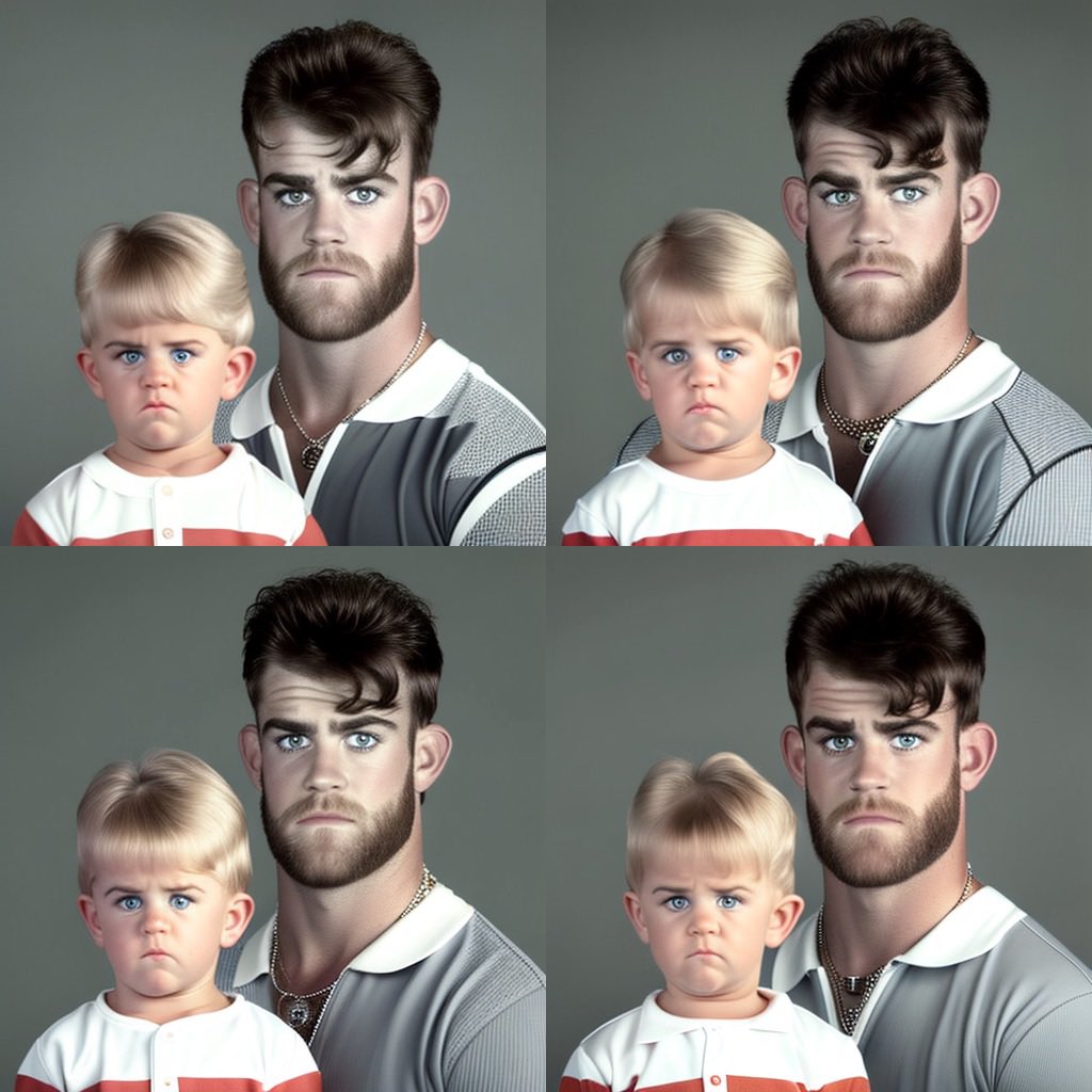 The prompt was Bryce Harper with a Karen haircut