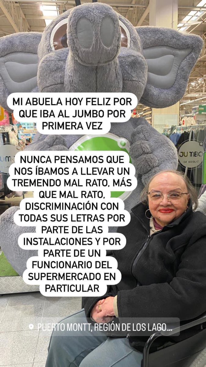 SofiaSandia's tweet photo. @JumboChile NO es inclusivo. Esta situación totalmente evitable ocurrió el 30 de marzo en Pto Montt y quizás a cuántos/as más les ha pasado. 
Háganse cargo https://t.co/BeQsGBwuT8