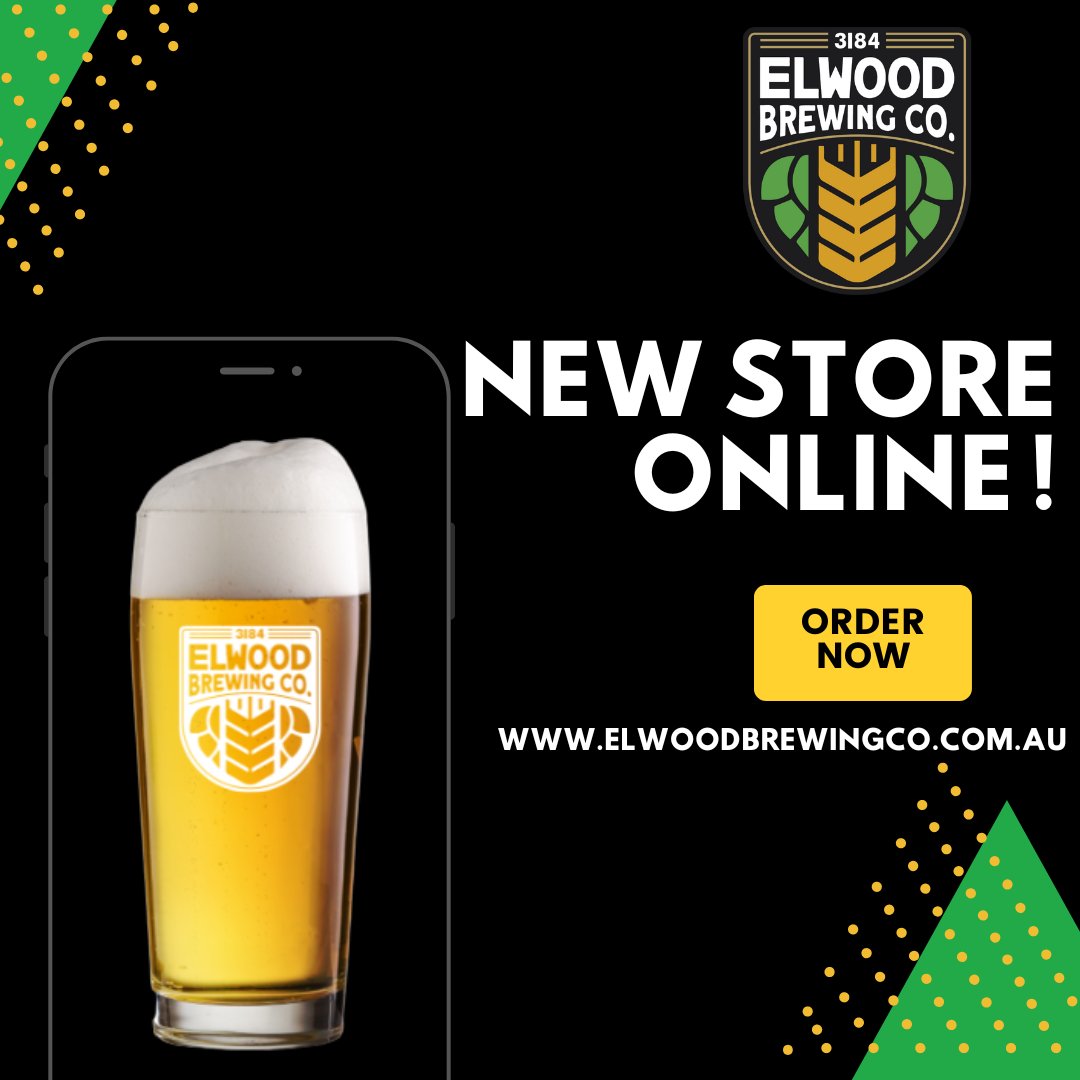 We are delighted to announce the launch of our new online store!
We wanted to showcase our new products and our brand story.

Take a look at our new website 

elwoodbrewingco.com.au

#EBCo #picobrewery #elwood #3184 #shop #online #merchdrop #beer #brewery #melbourne #daretodream