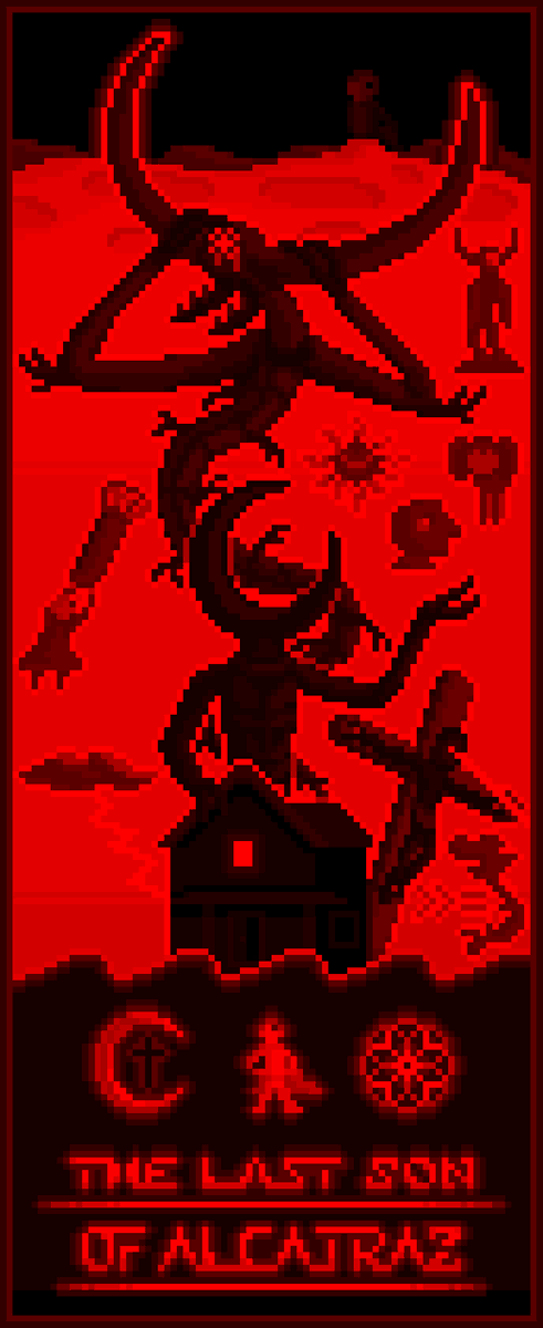 “A giant to conquer us all”
“A bastardized impersonator of the Lord”
“A Sea of the Last Son? Foolish”
“The King must perish”
“Grief made him a monster”
“He will not stop crying”
“THE HORNED SERPENT LIVES”

#pixelart #Nixonverse #MonumentMythos #MISTERMANTICORE