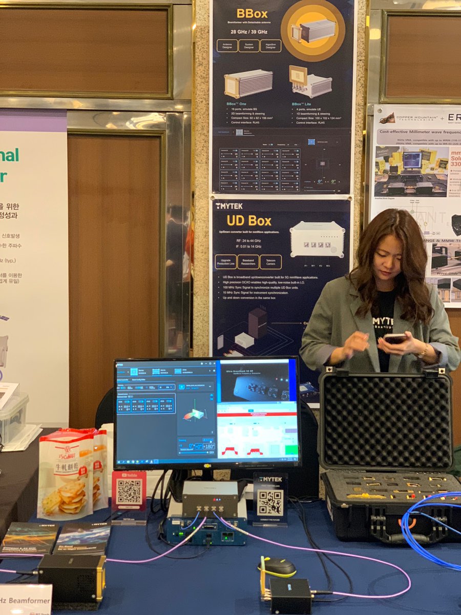 Thanks to our partner RT-TECH's invitation to the 2023 Microwave &amp; mmW. Tech. Workshop in #Korea, we're thrilled to demo the mmWave #SDR solution that is fully integrated with SDR and includes everything required for building your #mmWave #application.

▶ tmytek.com/solutions/rapi…