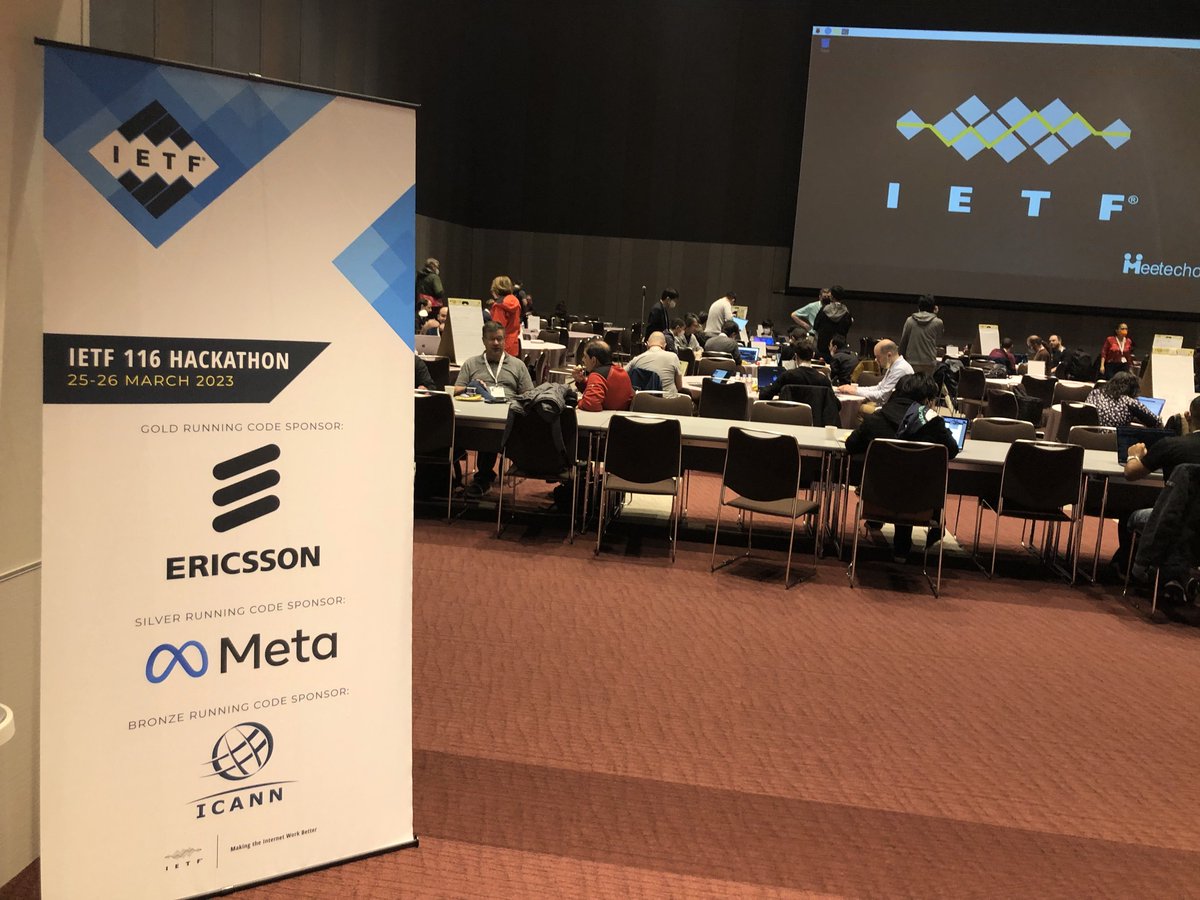 ietf's tweet photo. As #IETF116 hosted by @WIDE_Project comes to a close, thanks to the more than 1700 participants and all the meeting sponsors for making a week full of #RunningCode and #RoughConsensus productive and fun. Check out recordings of 100+ sessions: https://t.co/tMh5xdwShe https://t.co/sPk6vYHJJf