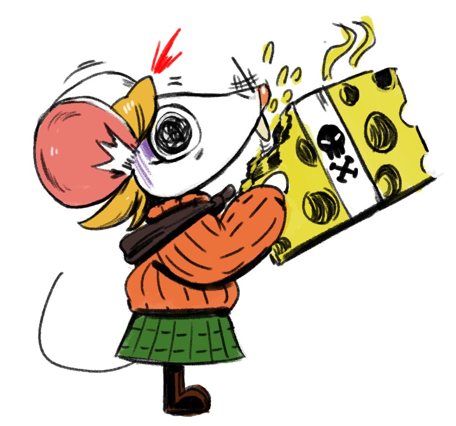 「Feeding Mouse Ashley poisonous cheese to」|COMMISSIONS ARE NOW CLOSEDのイラスト