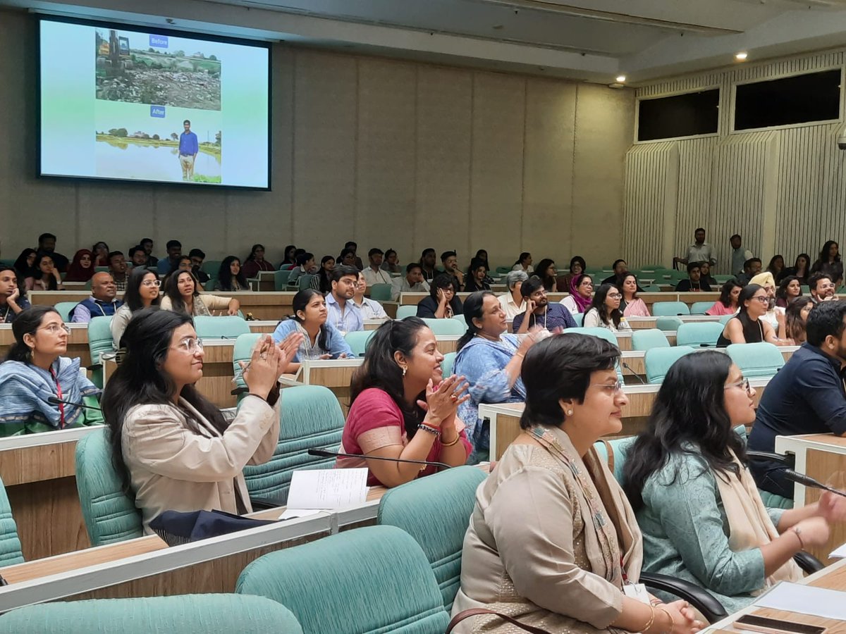 C3_NIUA's tweet photo. #CPIN Talks at #nationalyouthconclave helped understand leading #Sustainability conversation
One of our speakers @ramveertanwarg highlighted importance of water bodies for #healthycities & how anyone can #revivewaterbodies #urbanwaterbodies
#ClimateProIndia #Y20 #Youth4Change https://t.co/3gCIfVIYXU
