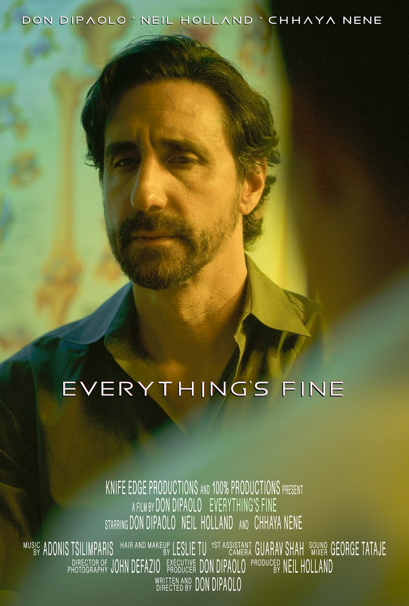 KnifeEdgeProds's tweet photo. Coming to a film festival near you in 2023. 

#everythingsfine #shortfilm #indiefilm #drama #actor #actorslife #acting #producer #producerslife #producing #filmmaker #filmmaking #knifeedgeproductions #movieposter https://t.co/qpNLs8HXvT