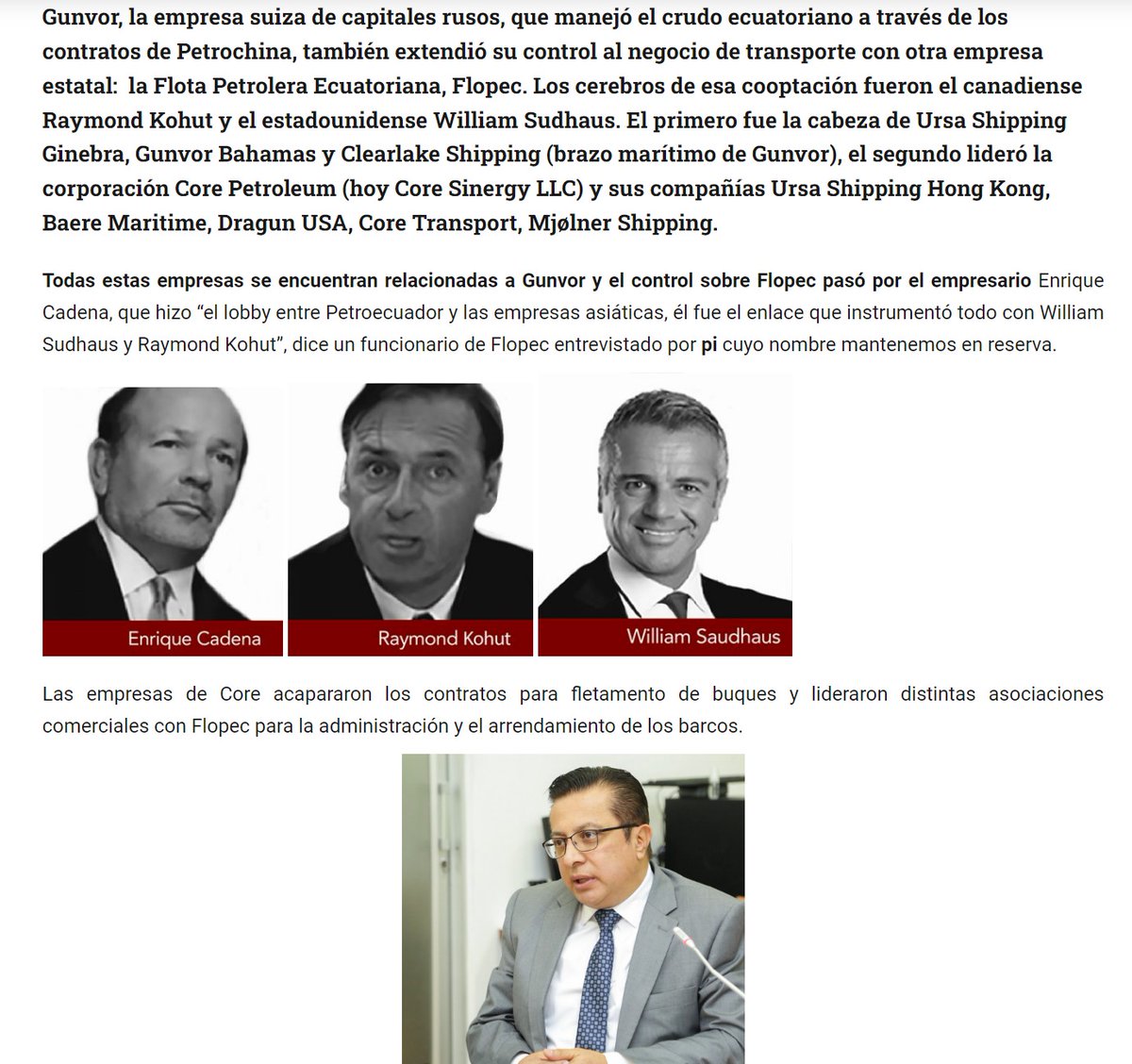 lahistoriaec's tweet photo. Se publicó hace más de un año. El caso de peculado en Flopec, por el que ahora se acusa a Guillermo Lasso por no haber acabado ese contrato, se reveló por @Pinvestigacion3 en enero de 2022. La celebración del negocio se hizo con una fiesta que terminó con una denuncia de agresión sexual.