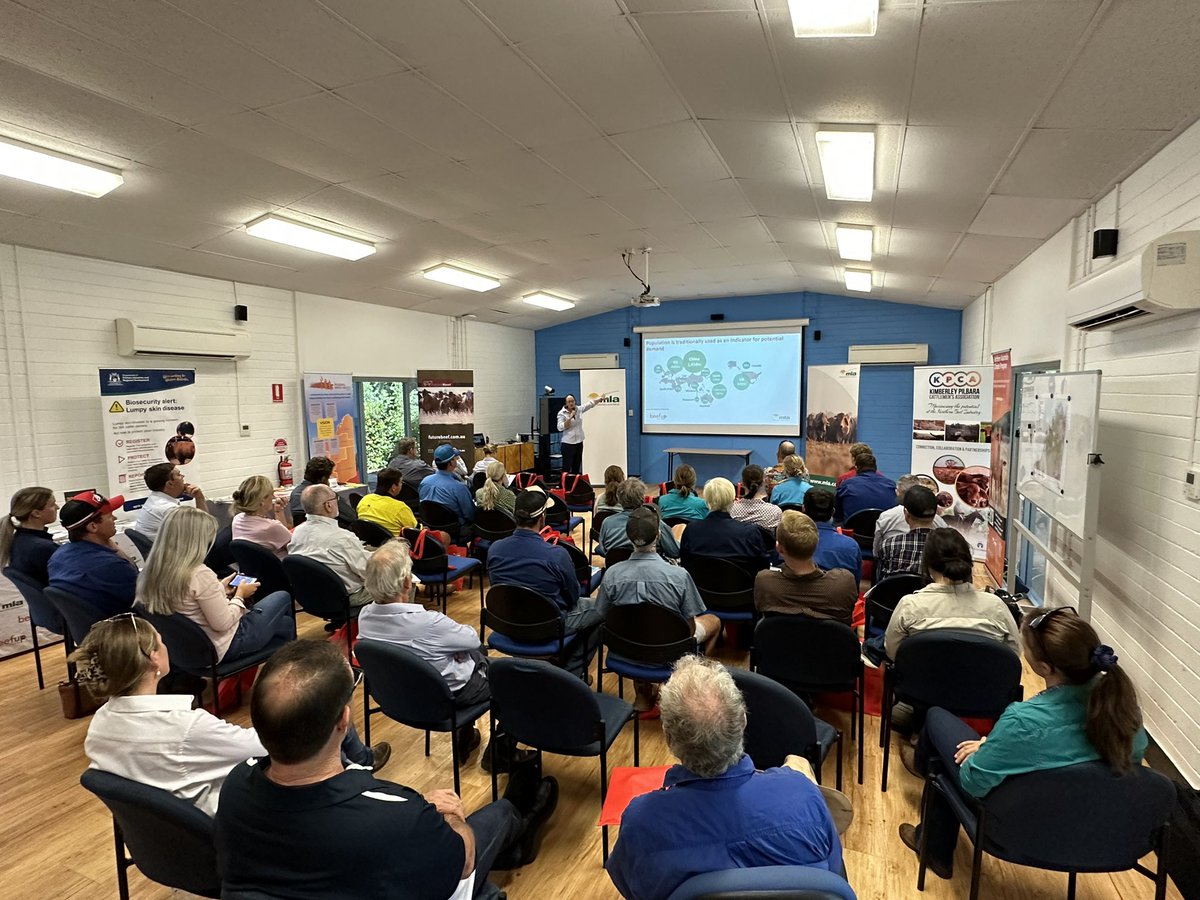 Nearly a full house for today’s <a href="/meatlivestock/">Meat & Livestock Australia</a> east Kimberley #BeefUp!
