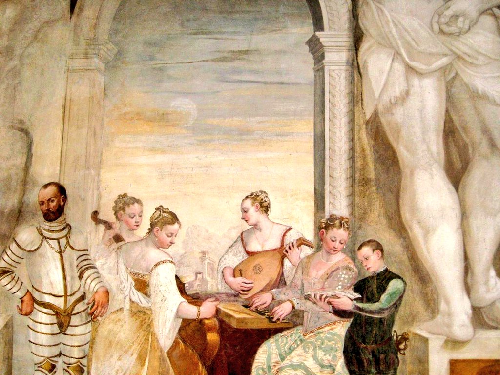 HawkeJon's tweet image. #FrescoFriday
#Frescoes at the Villa Caldogno by Giovanni Antonio Fasolo (1570)
#Art #artwork #painting #History