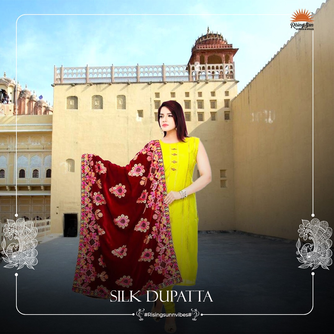 Add a touch of elegance to your outfit with a beautiful silk dupatta.🌸❤️
For more information contact us at👇
🤙+91-981410 12522
#risingsun #silkdupatta #silkdress #fashion #RedVelvet #Influencer #fashionstyle #Fashionista #fashionblogger #FashionWeek #fashiongram #FashionAddict