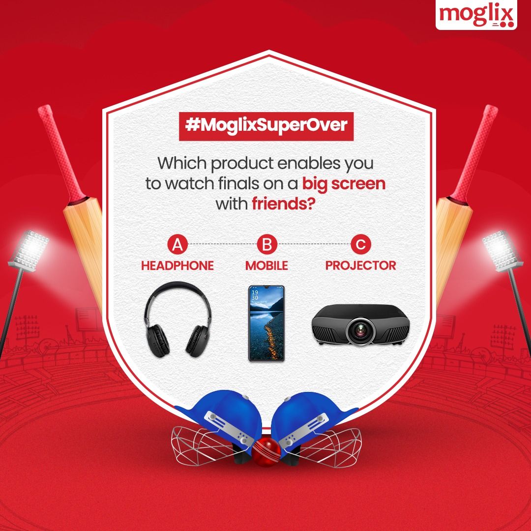 Moglix Challenge is back in a brand new avatar as #MoglixSuperOver🏏 Participate and get to win some exciting goodies🎁 P.S.: Don't forget to tag your friends in the comments and challenge them for a super over 👇 Follow Moglix for more! #MoglixChallenge #Moglix #MoglixHaiNa