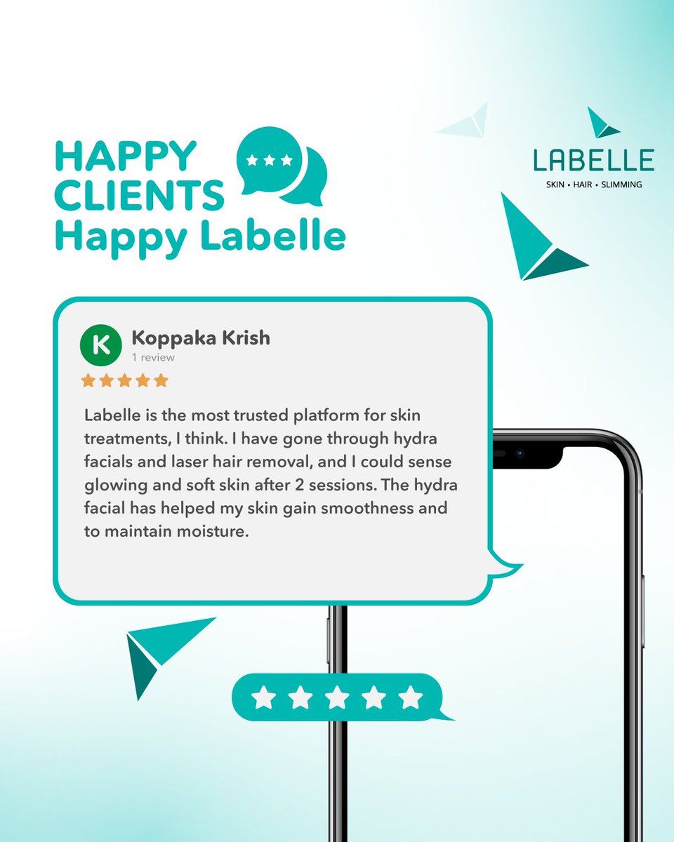 labelleclinics's tweet photo. Our clients are our biggest advocates, and at Labelle, we take pride in providing the best skincare services. 

Come and experience the change for yourself with our advanced skincare treatments. Book your appointment today!
Call 0801-900-2020. 

#LabelleClinics #GoogleReview https://t.co/g4ApBraJpy