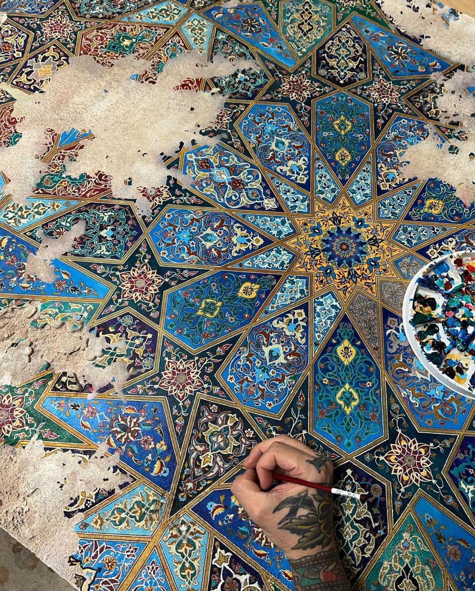 Acrylic on Concrete - Work in progress for his exhibition opening this May <a href="/pamm/">Pérez Art Museum Miami</a> <a href="/jasonseife/">Jason Seife</a>