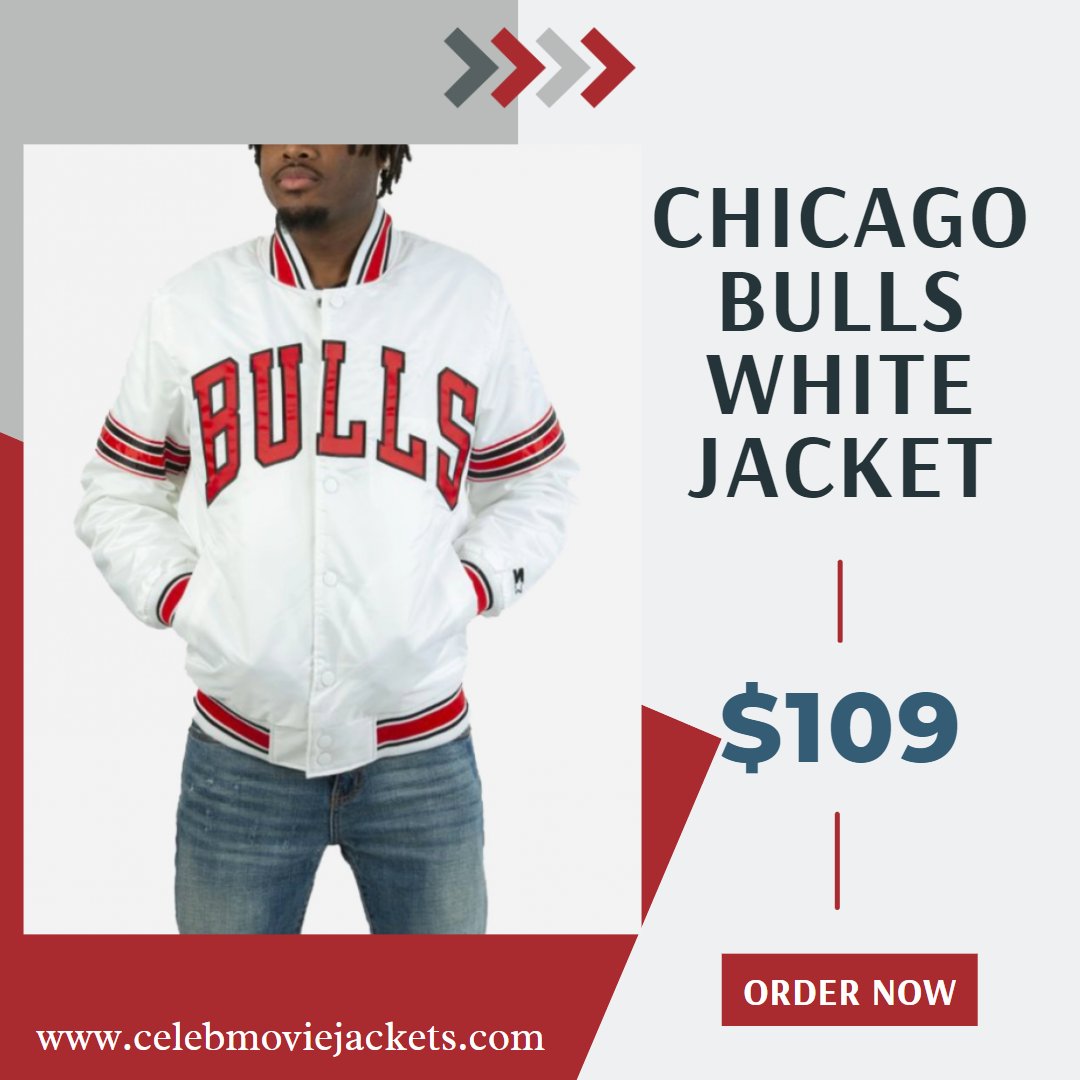 CMovieJackets's tweet image. Chicago Bulls White Jacket

Shop Now: bit.ly/3zlvDLB
Secure Checkout 
Free Shipping Worldwide

#chicagojacket #bullsjacket #starterjacket #stripedjacket #whitejacket #varsityjacket #satinjacket #mensjacket #fashion #outfits