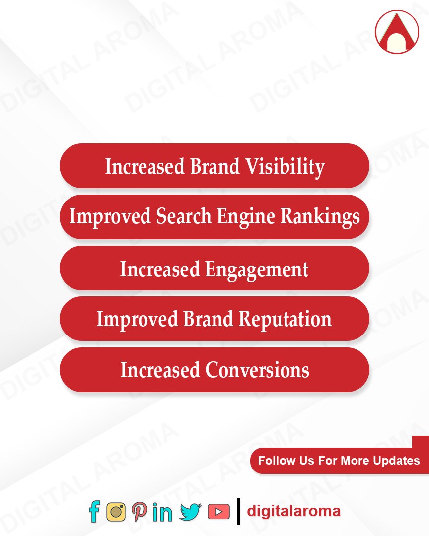 Looking to boost your business's online presence? Look no further than content marketing!  bit.ly/3lJQBRb

#DigitalMarketing #ContentMarketing #OnlinePresence #InnovativeSolutions #BusinessGoals #DigitalAroma #digitalmarketinginvijayawada