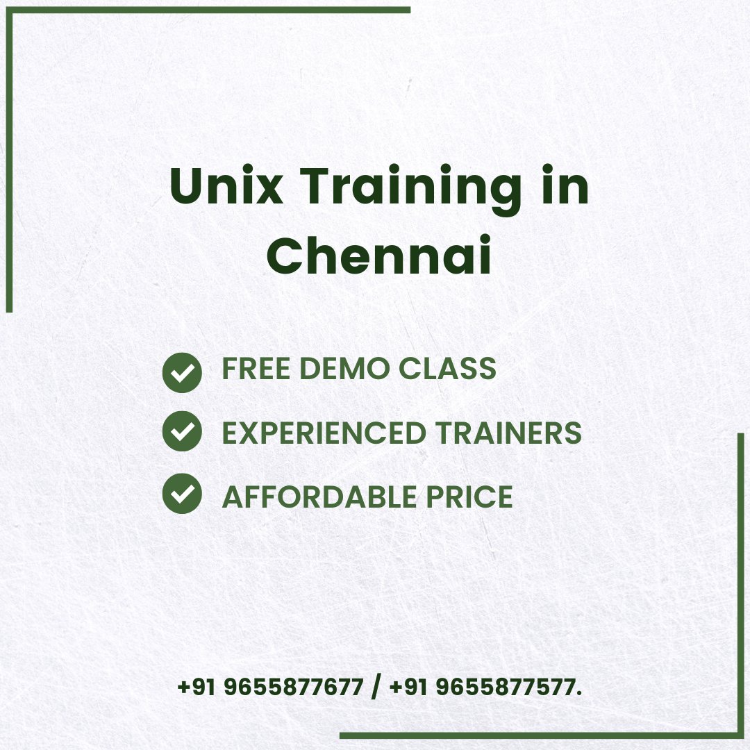 TharunV47163530's tweet photo. Looking for Best Unix Training in Chennai? You are at the right place. Check out our updated unix training course Today!!!
πhttps://t.co/WD1YMy1PQk
π +91 9655877677 / +91 9655877577
#unix #linux #Course #education #learning #traininginchennai #Chennai #intellimindz #RedHat https://t.co/cGdQGay1Hu