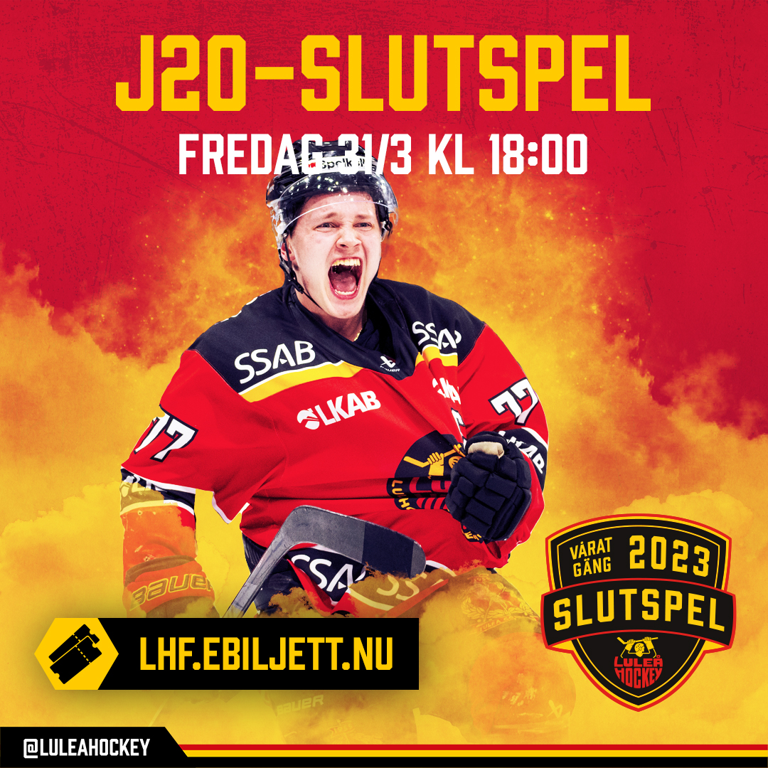 Fredagsmys med J20 i Coop Norrbotten Arena - slutspelsmatch mot Timrå i kväll kl 18:00.

Fri entré när våra juniorer har chansen att säkra en semifinalplats.

Dessutom intro med entré genom björngapet för J20-laget - missa inte det!