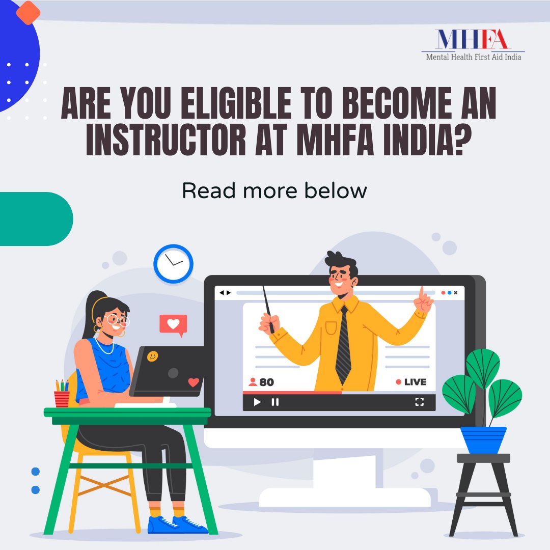 MHFAINDIA's tweet photo. ๐กAs an Instructor, you will have the opportunity to make a difference in the lives of many people by teaching mental health first aid skills to equip them to support those in need in their communities.
#mhfa #mhfaindia #mhfainstructor #becomeamhfainstructor https://t.co/lHAlVRYuM7