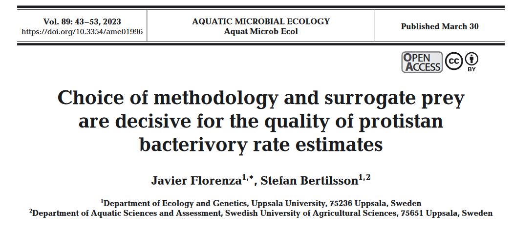 Sofia Papadopoulou (@nitrogenasi) on Twitter photo Check out this new article from Javier Florenza and <a href="/Stebe69/">Stefan Bertilsson</a>
doi.org/10.3354/ame019ā¦
<a href="/LimnoUppsala/">Limnology Uppsala</a> <a href="/AME_IntRes/">Aquatic Microbial Ecology (AME)</a> Check out this new article from Javier Florenza and <a href="/Stebe69/">Stefan Bertilsson</a>
doi.org/10.3354/ame019ā¦
<a href="/LimnoUppsala/">Limnology Uppsala</a> <a href="/AME_IntRes/">Aquatic Microbial Ecology (AME)</a>