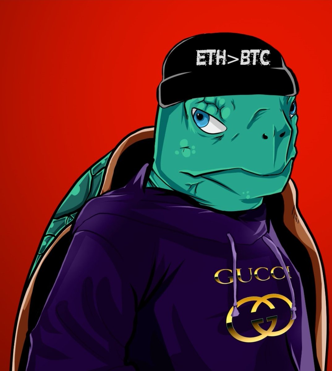 Just revealed my turtle! Of course it's Gucci! Now minting!!
