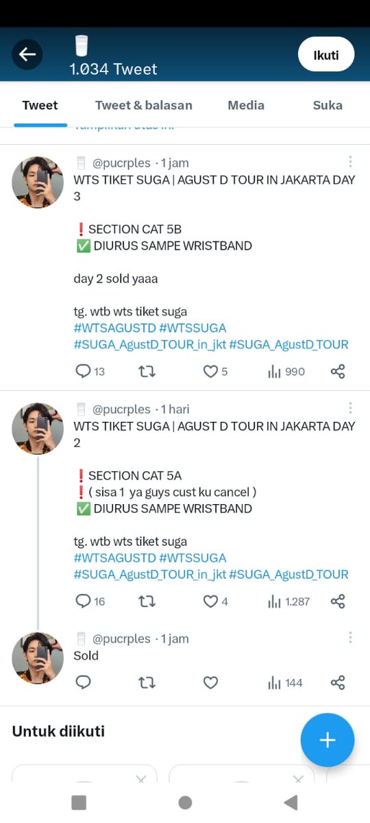 Zazaaslas's tweet photo. ‼️HATI HATI PENIPUAN/SCAMMER TIKET KONSER SUGA AGUST D IN JAKARTA‼️ 

dia ngakunya Army tp sesama Army malah nipu, namanya AMELIA INDAH SARI

@owvalls sekarang dia ganti nama, hati² guyss‼️‼️ https://t.co/epDpBgMT4K