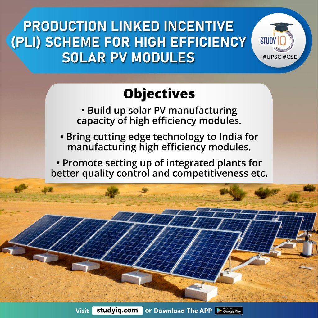 PLI SCHEME

#plischeme #productionlinkedincentivescheme #highefficiency #solarpvmodules #domesticsolarpvmodule #tranche2 #indiangovt #solarpv #pvmodules #india #plants #upsc #cse #ips #ias