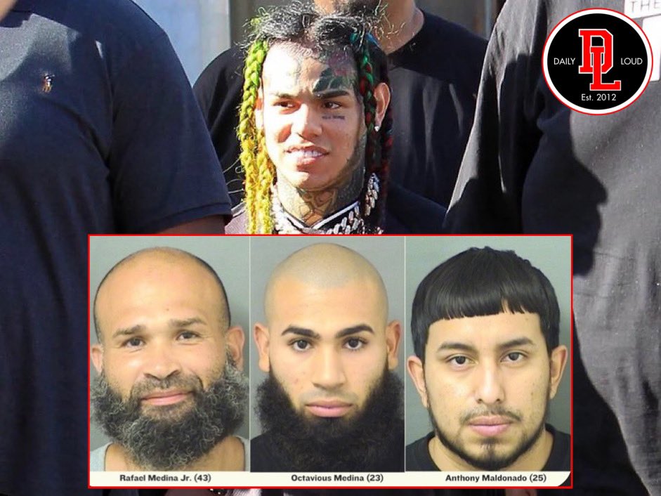 DailyLoud's tweet image. The 3 men that jumped 6IX9INE at the gym have been arrested and their mugshots have been released‼️