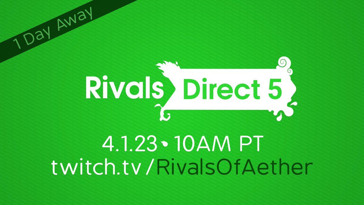 twenty THREE hours from now... prepare to have your mind blown by the Rivals Direct Preshow featuring the music of <a href="/RESOFORCE/">RESOFORCE</a> 

twenty FOUR hours from now... prepare to have your mind re-blown immediately afterwards by RIVALS DIRECT 5