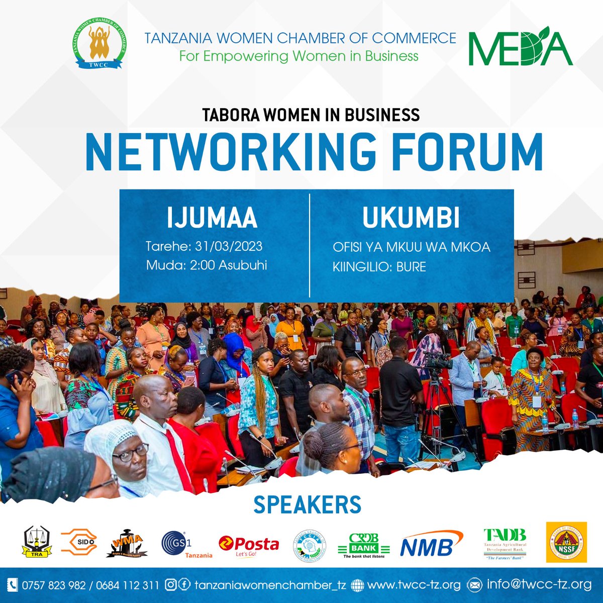 TanzaniaWomen's tweet photo. Attention all businesswomen in Tabora! Don't miss the ongoing networking forum exclusively for women in business. Join us to connect, collaborate and elevate together. #NetworkingForum
@TradeMarkAfrica @giz_gmbh
@eacgiz @tpsftz @TanTradepage
@medadotorg @unwomentanzania https://t.co/oyVPUudD6y