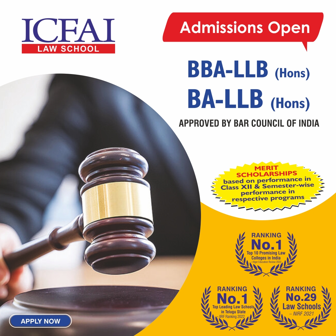 IcfaiLaw's tweet photo. ICFAI Law School offers BA-LLB (Hons), BBA-LLB (Hons), LLM, Ph.D in Law, and Certificate Courses.
Apply Now @ https://t.co/PeblJCj6Zc

#Admissions2023 #ICFAILawSchoolAdmissions #ICFAILawSchoolHyderabad #TopLawSchools #LawCollege #LawPrograms #LawAdmissionsHyderabad https://t.co/zNl38pswIE