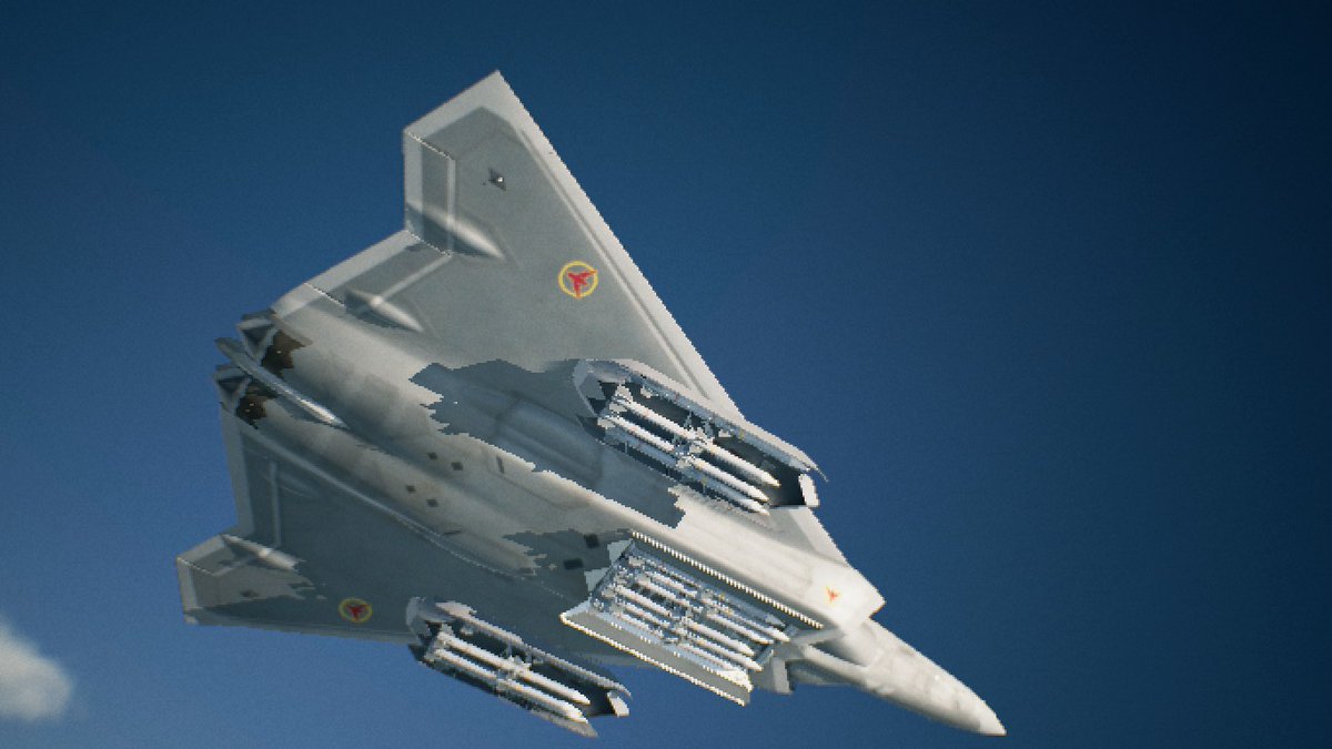 jundahollow's tweet photo. F/B-22 with 8AAM pods? Why not?
#acecombat #ace_combat #エースコンバッ #エースコンバット7MOD写真部 https://t.co/GR5aB0ktIh