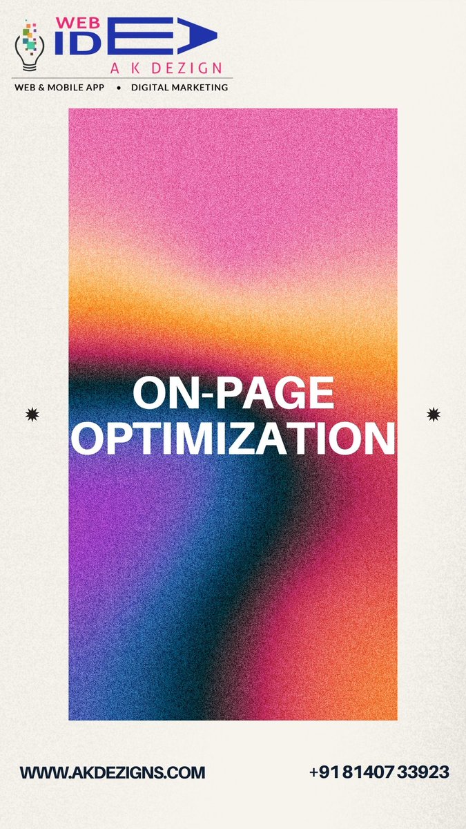 arunkoshti's tweet image. Are you looking to optimize your HTML website for better search engine rankings and online visibility?
info@akdezigns.com
🌏𝗪𝗲𝗯𝘀𝗶𝘁𝗲: akdezigns.com
#HTMLWebsite #SearchEngineOptimization #KeywordResearch