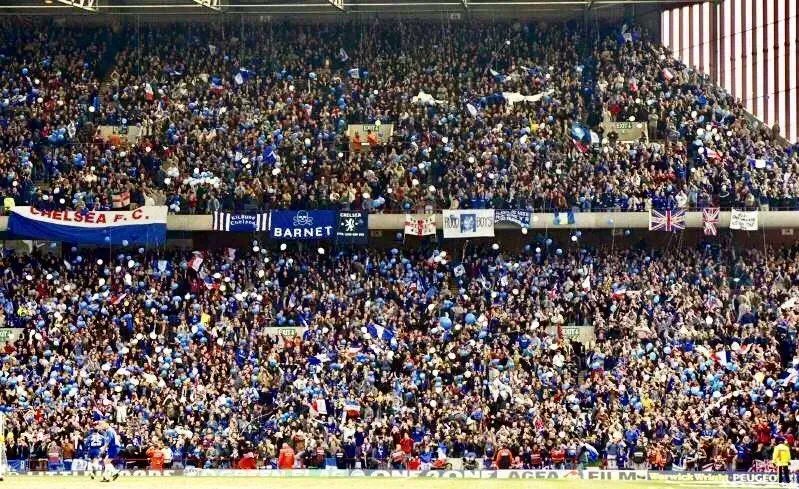 chriswrightzz's tweet photo. CHELSEA REWIND: Chelsea fans at Villa Park on this day in 1996. Chelsea were the only F.A Cup semi-finalist to sell out our full allocation. The other three clubs were Manchester United, Liverpool &amp; Aston Villa. But apparently it's Chelsea who had no fans before 2003. https://t.co/0yAt1Gw29u