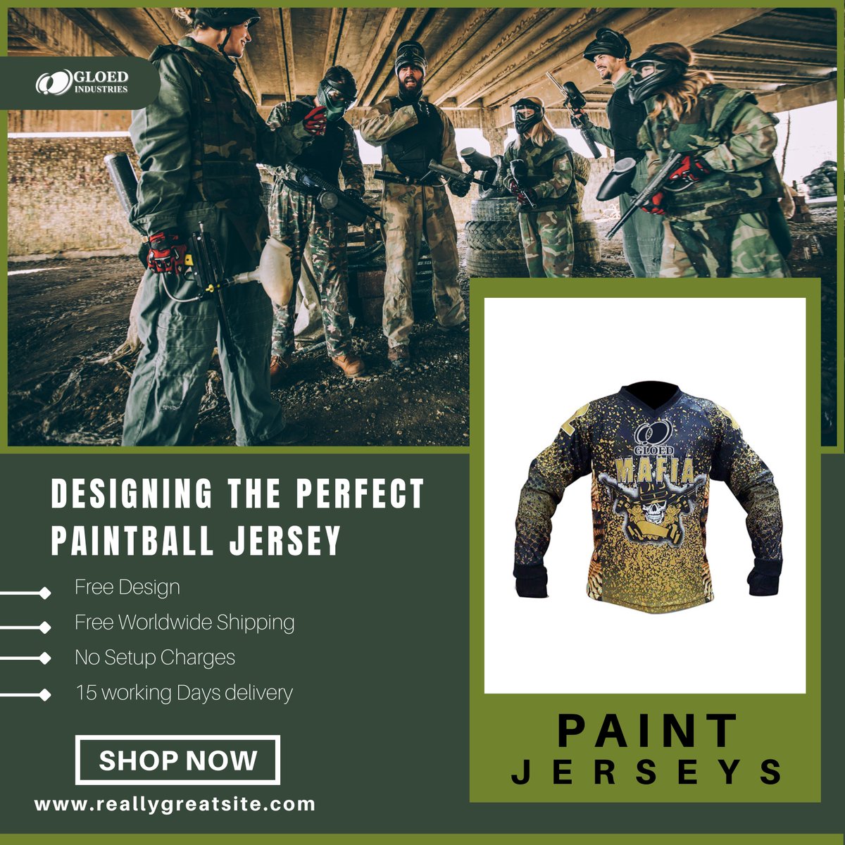gloed_Industrie's tweet photo. Gear up for the ultimate paintball experience with our high-quality paintball jerseys! 🎨🔫
#paintball #paintballing #paintballer #paintballers #paintballlife #paintballgun #paintballgame #paintballlove https://t.co/P076CaWWFi