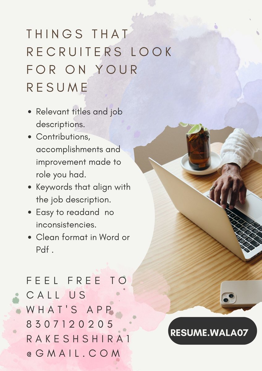 Rakeshsheera's tweet photo. We are professional in Resume, Cover Letters &amp; Interview Preparation.

..

#Resume 
#resumewriter 
#careerdevelopment 
#careeradvice 
#interviewtips https://t.co/RjAfI04glp