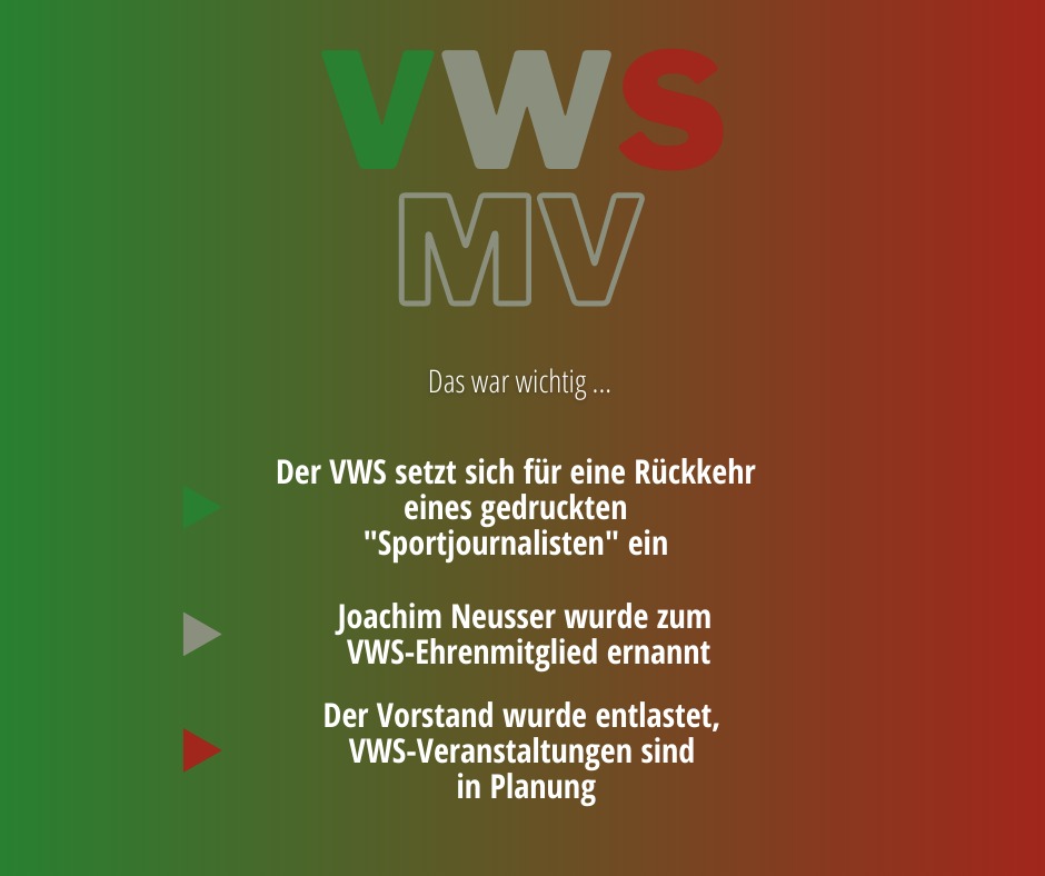 Das war wichtig auf der Mitgliederversammlung des #VWS am Donnerstag in Köln.