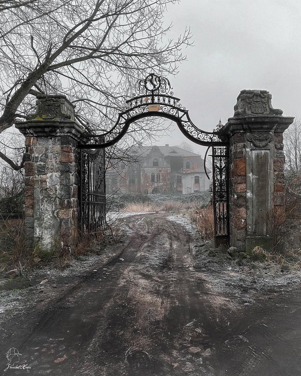 An abandoned estate left behind in Poland.