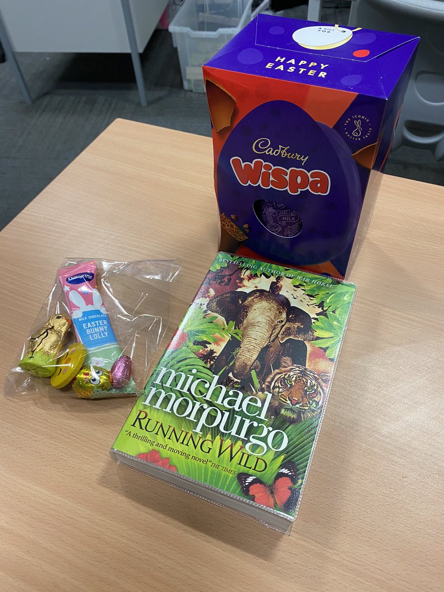 @sirius_north This is what Lesson 1 for 8M7 looks like this morning. Easter treats, egg rewards for some and reading the wonderful #MichaelMorpurgo ‘s Running Wild. #goodtimes #SAN #BroadeningHorizons