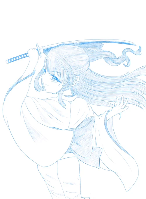 思ったけど、私が描いたみまりさんでオリジナル通りじゃないパターンってそこそこ描いてるな、とニットセーター、和服、うさ耳追加、ロリ……ってちょっと待てよ?↓に続く 