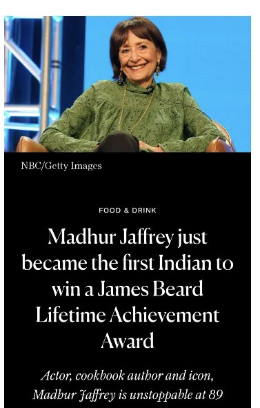 shabbysahi's tweet photo. The Grande Dame.
Miranda House girl.
Nuff said.
♥️♥️♥️

#MadhurJaffrey #icon #legend #inspiration #culinaryqueen #AllIndiaRadio #Indiancooking #mirandahouse #delhiuniversity #almamater https://t.co/HKoT9dRhjb