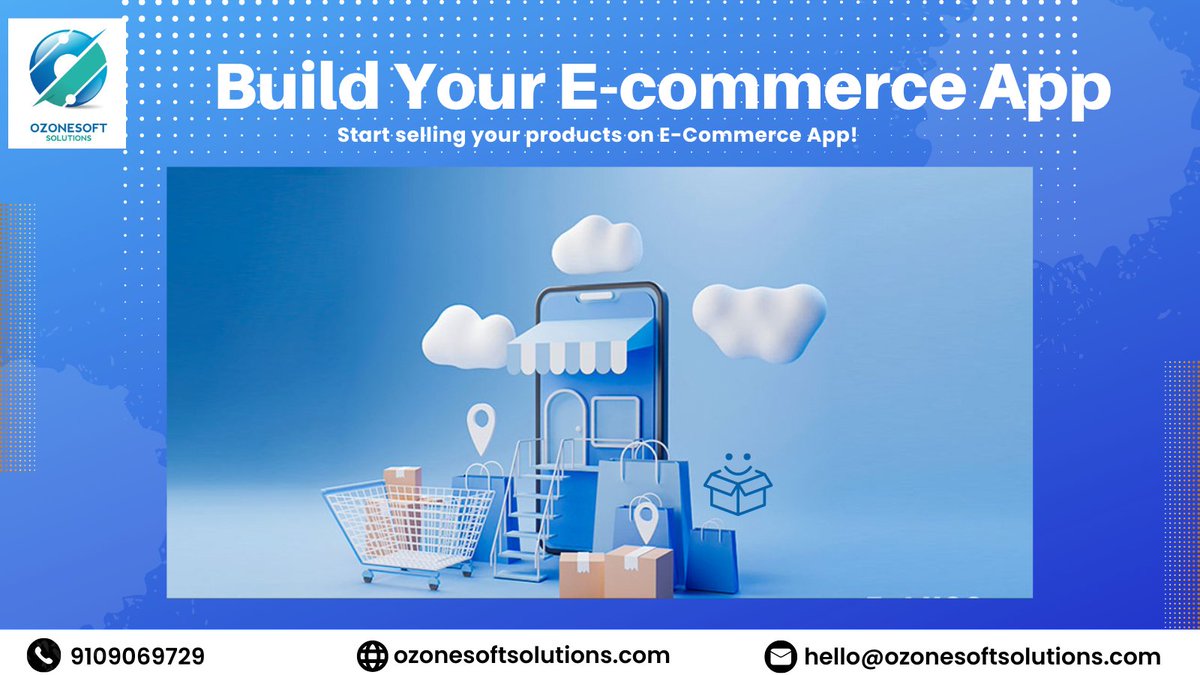 ozonesoftsol's tweet image. Want to build an #ecommerce App?

#ozonesoftsolutions can help you with the Brainstorming &amp;amp; Development

#CONTACT us for more details: +91 9109069729

.
.
.
#ecommerceapp #webapplication #technology #webappdevelopment #webdevelopmentcompany #webdevelopmentservice