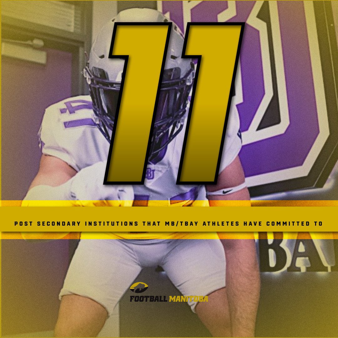fbmanitoba's tweet photo. The number keeps growing. Eleven teams in three different U SPORTS conferences. Congrats to all! https://t.co/NWwsoehZB1