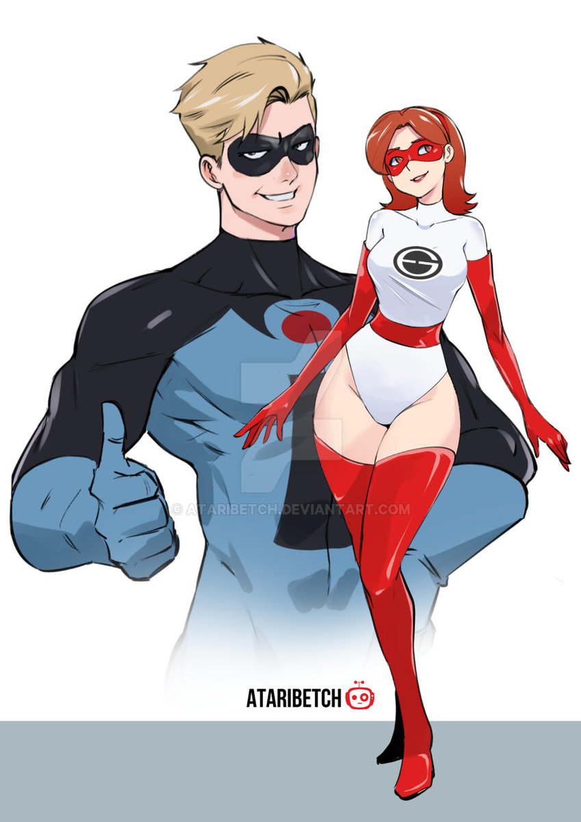 AtaribetchArt's tweet photo. my fan art for the incredibles way back 2018. hope you guys like it! ^_^_ #fanart #TheIncredibles #MrIncredible #elastigirl  #artistontwittter https://t.co/7ilMxIl3um